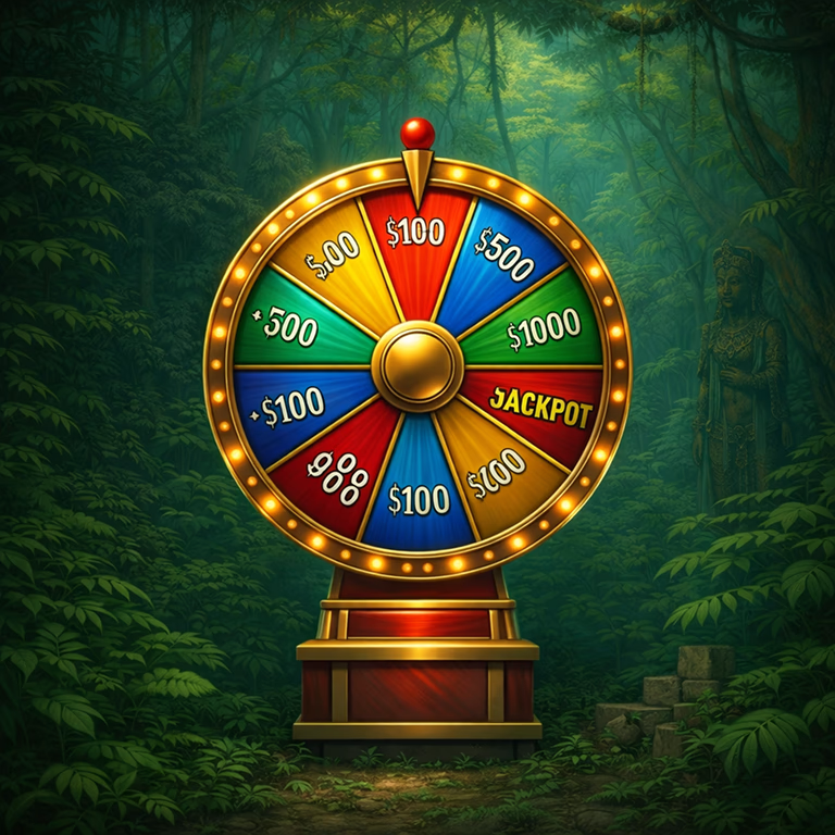 Sankra Casino bonus wheel with cash prizes and jackpot rewards